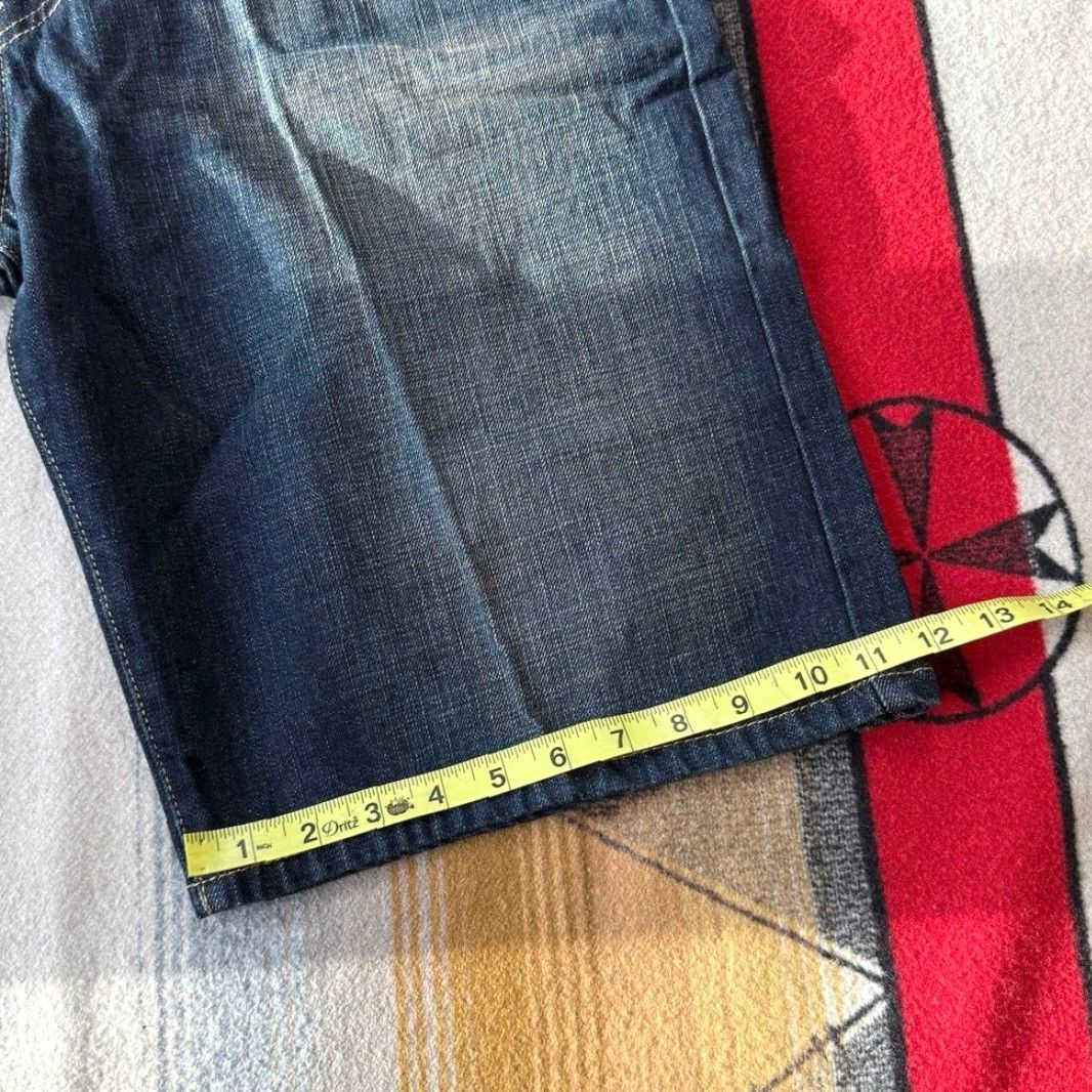 Levi's VINTAGE Levi's 569 Denim Jean Shorts Men 36 Baggy Hip Hop 12” Inseam Blue Cotton Denim Casual Travel Workwear Size US 36 / EU 52 - 7 Thumbnail