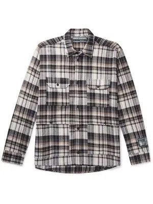 Reese Cooper Black & Brown Plaid Cotton-Flannel Shirt Size US M / EU 48-50 / 2 - 4 Thumbnail