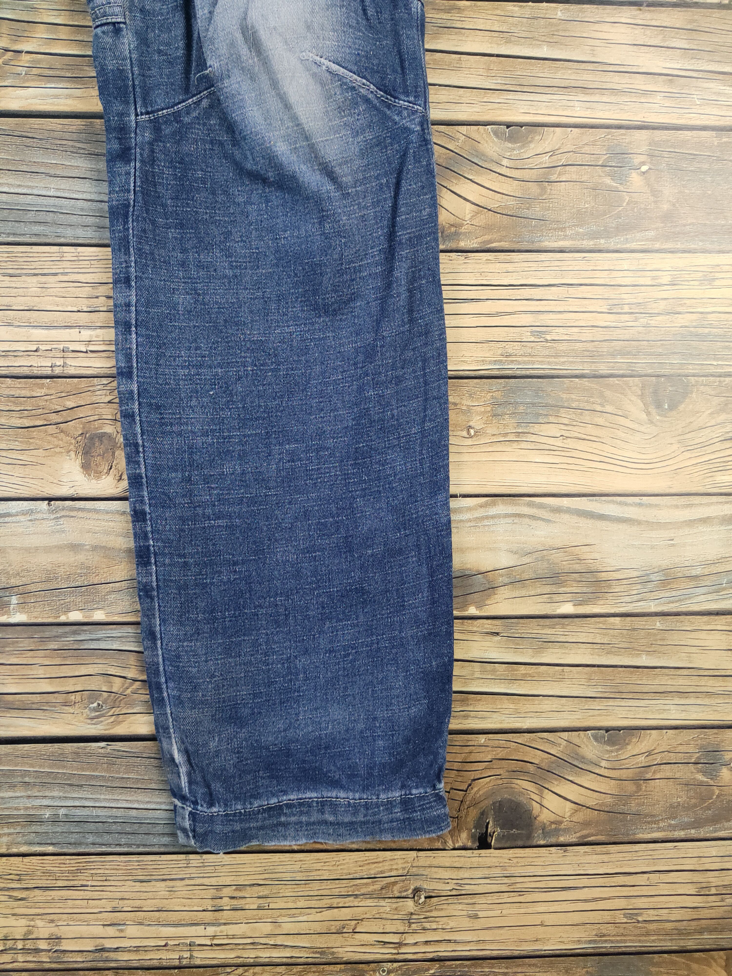 Japanese Brand FieldCore Dark Blue Distressed Ripped Soft Jeans #W2090 Size US 32 / EU 48 - 6 Thumbnail