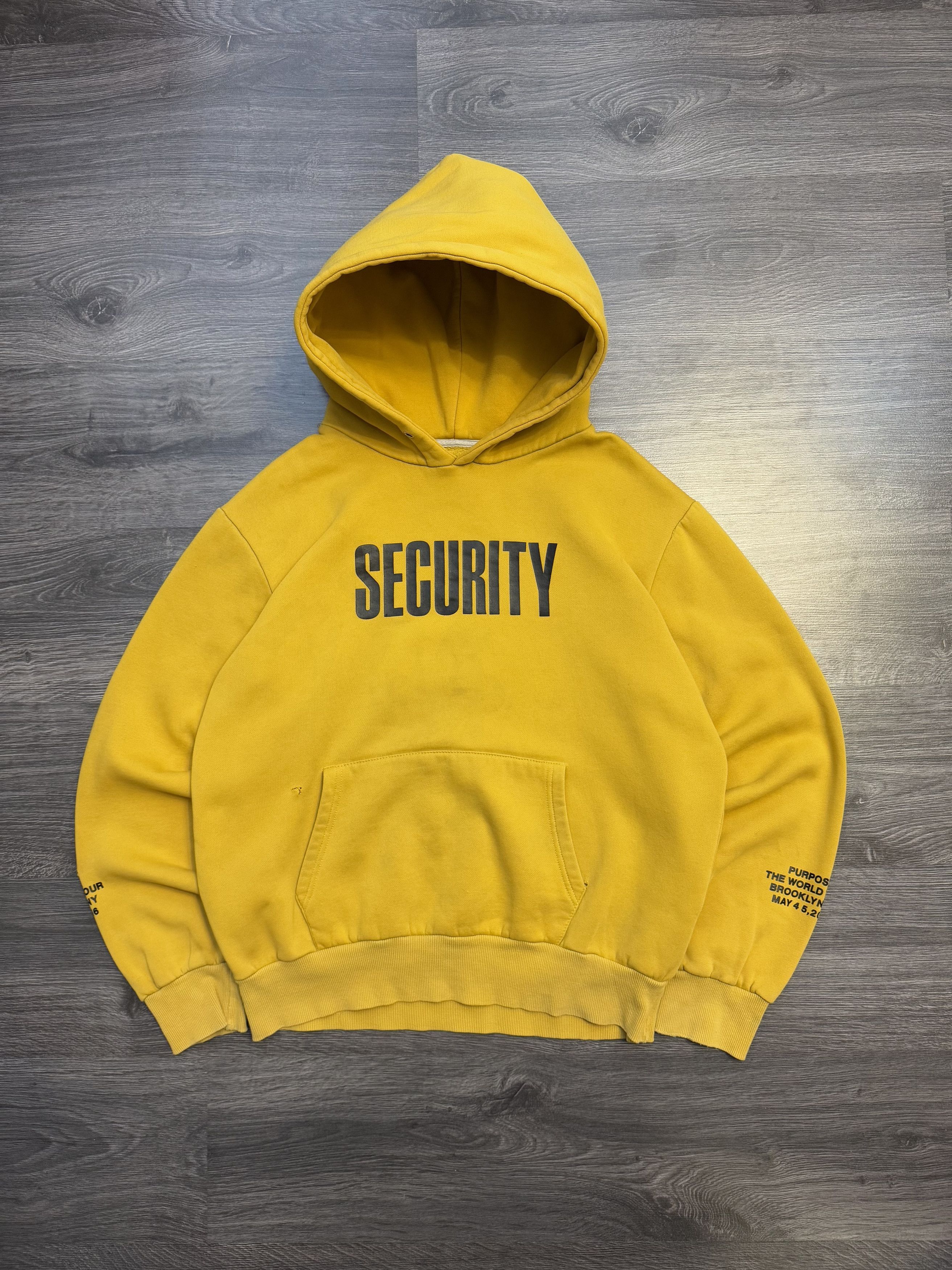 Purpose Tour Security Hoodie Grailed