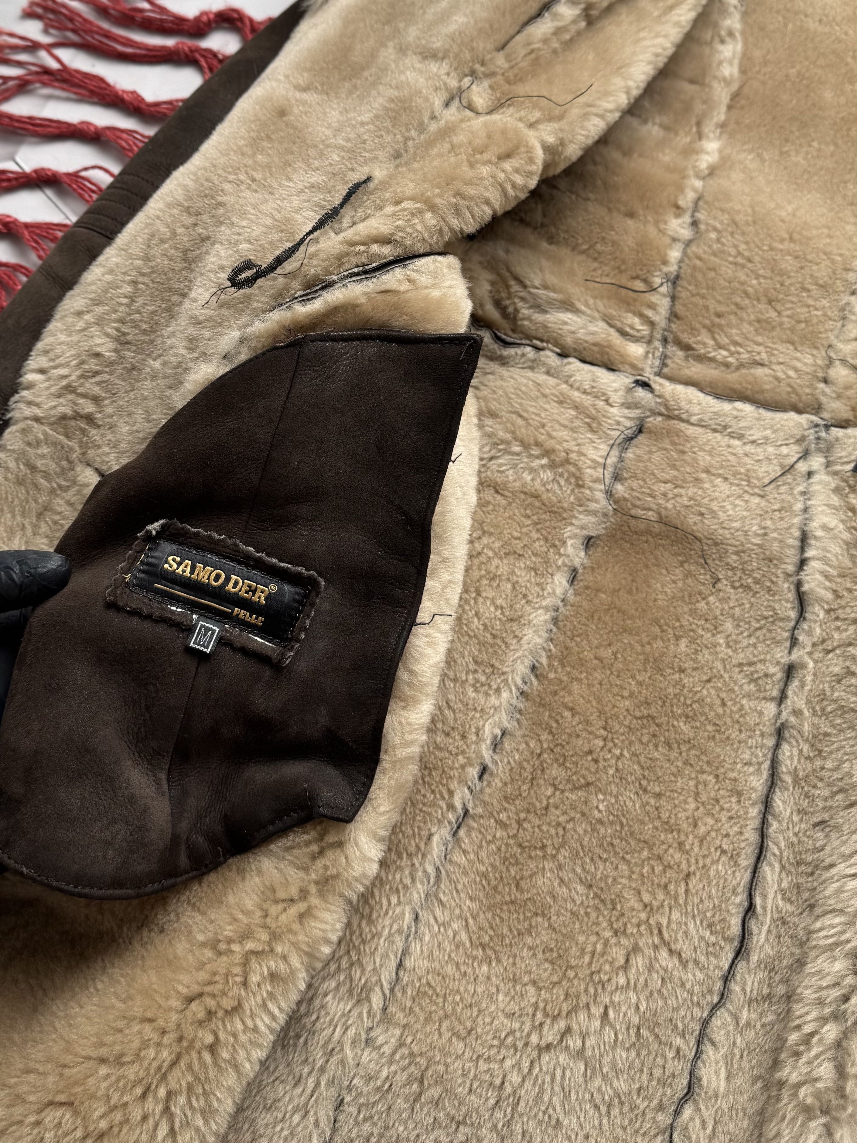 Japanese Brand Vintage Real Sheepskin Hooded Coat (E4) Size M / US 6-8 / IT 42-44 - 6 Thumbnail