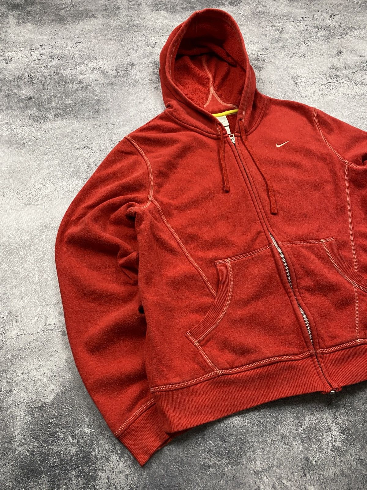 Nike Vintage Y2K Nike Zip Up Hoodie Swoosh Logo Streetwear 90s Size L / US 10 / IT 46 - 4 Thumbnail