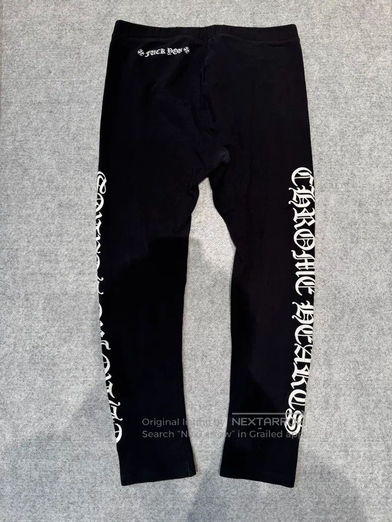 Chrome Hearts CHROME HEARTS size L Ladies Side Logo Black Casual Sports Size 23" - 2 Thumbnail