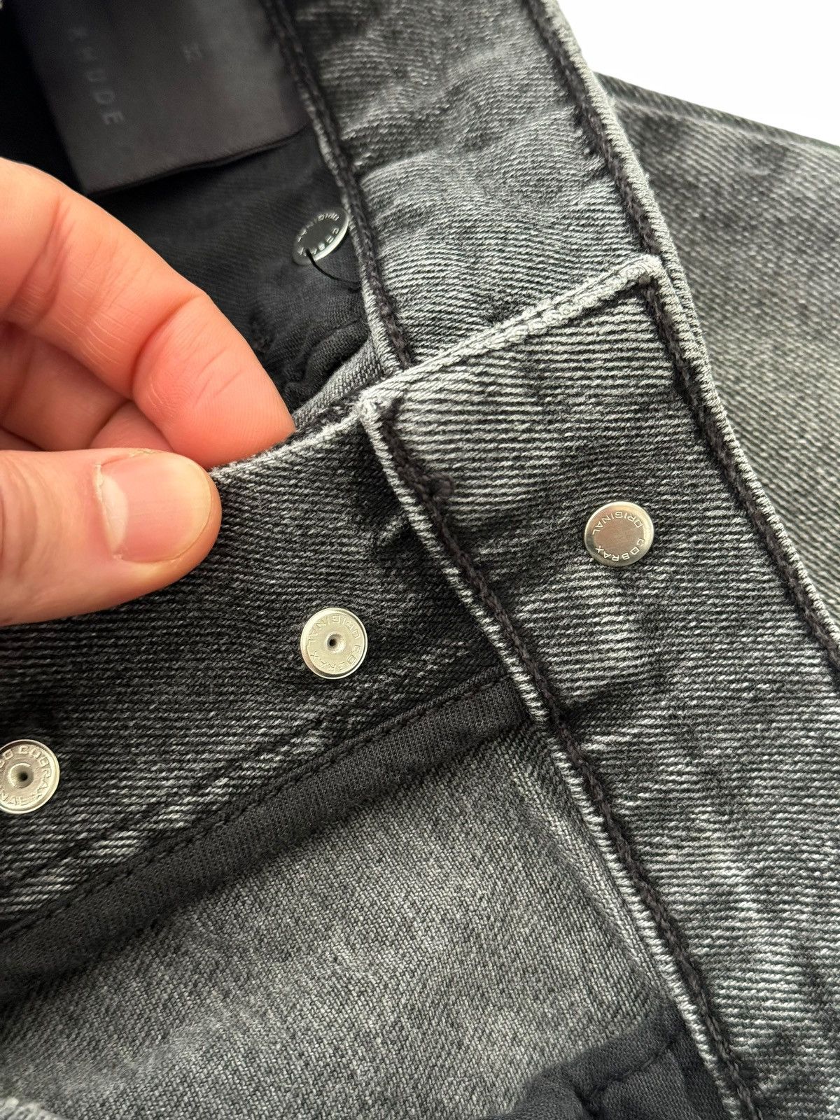 Rhude Pill Snap Leg Grey Denim Size US 32 / EU 48 - 10 Thumbnail
