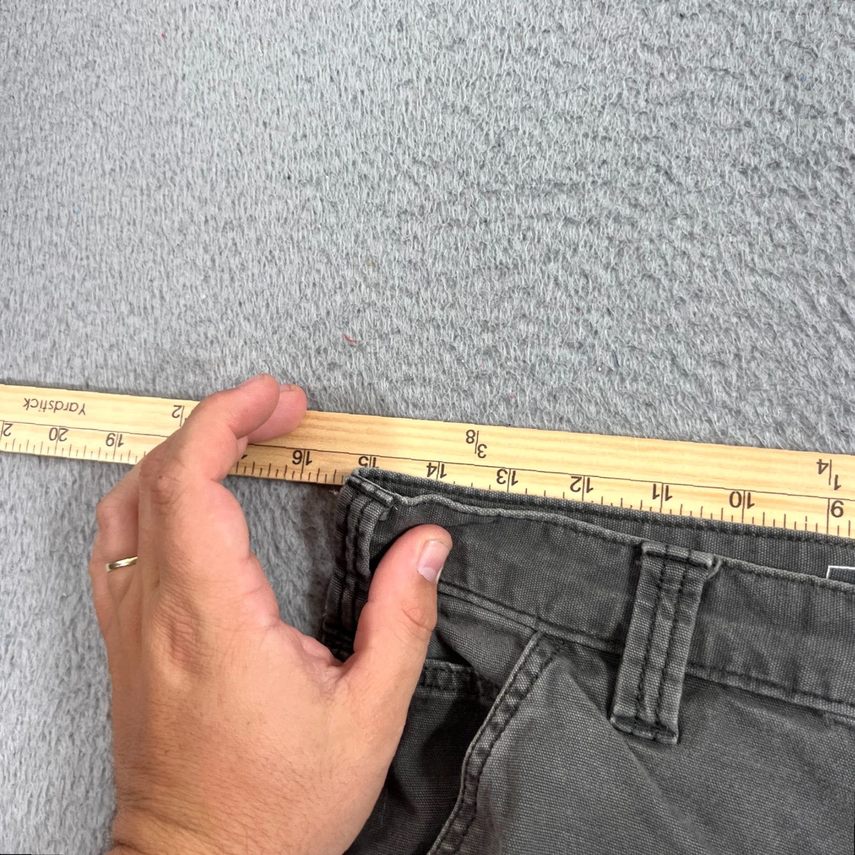 Carhartt VINTAGE Carhartt Cargo Pants Men 30x30 Gray Relaxed Fit Canvas Workwear 90s Size US 30 / EU 46 - 7 Thumbnail