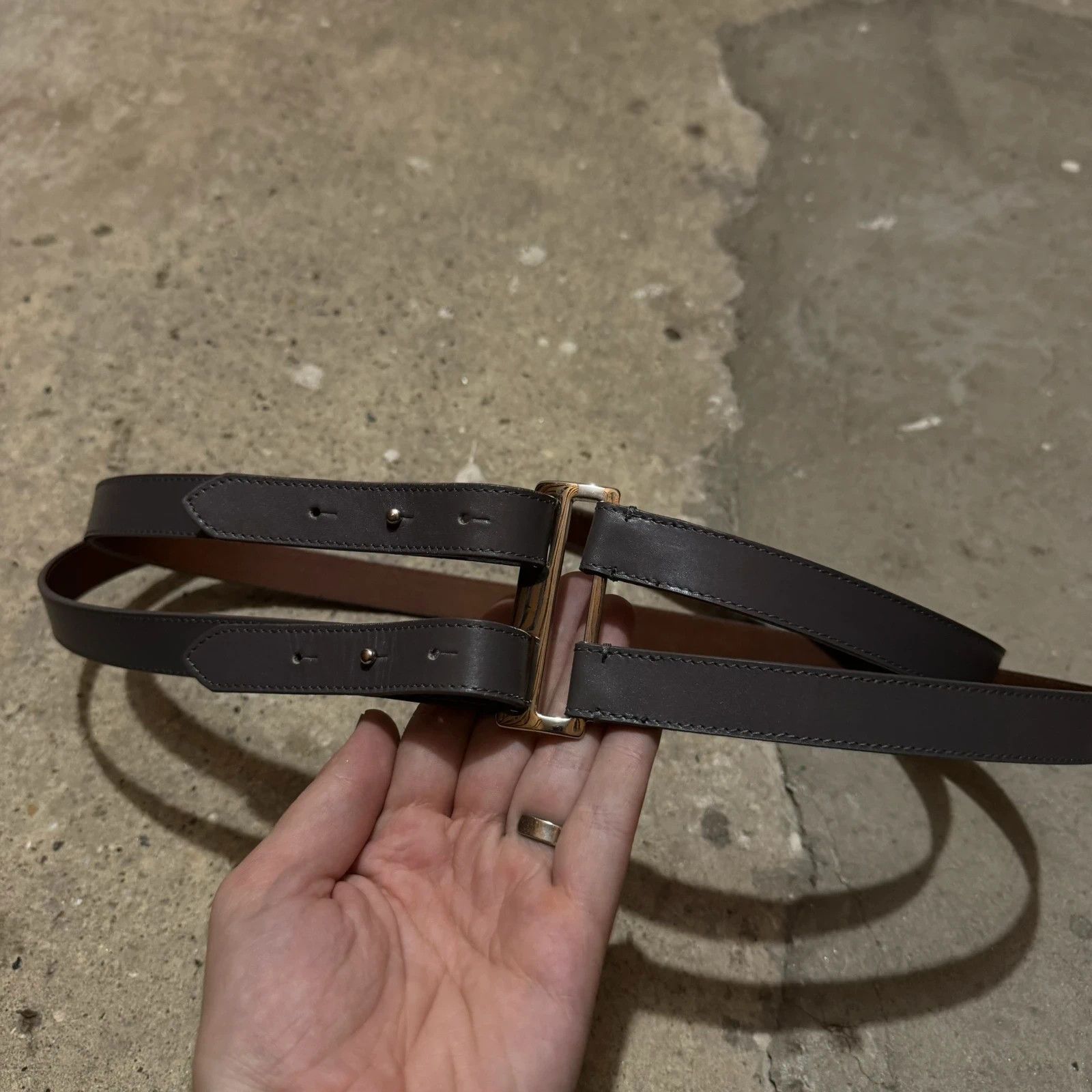 Maison Margiela Maison Margiela double buckle belt Size ONE SIZE - 2 Thumbnail