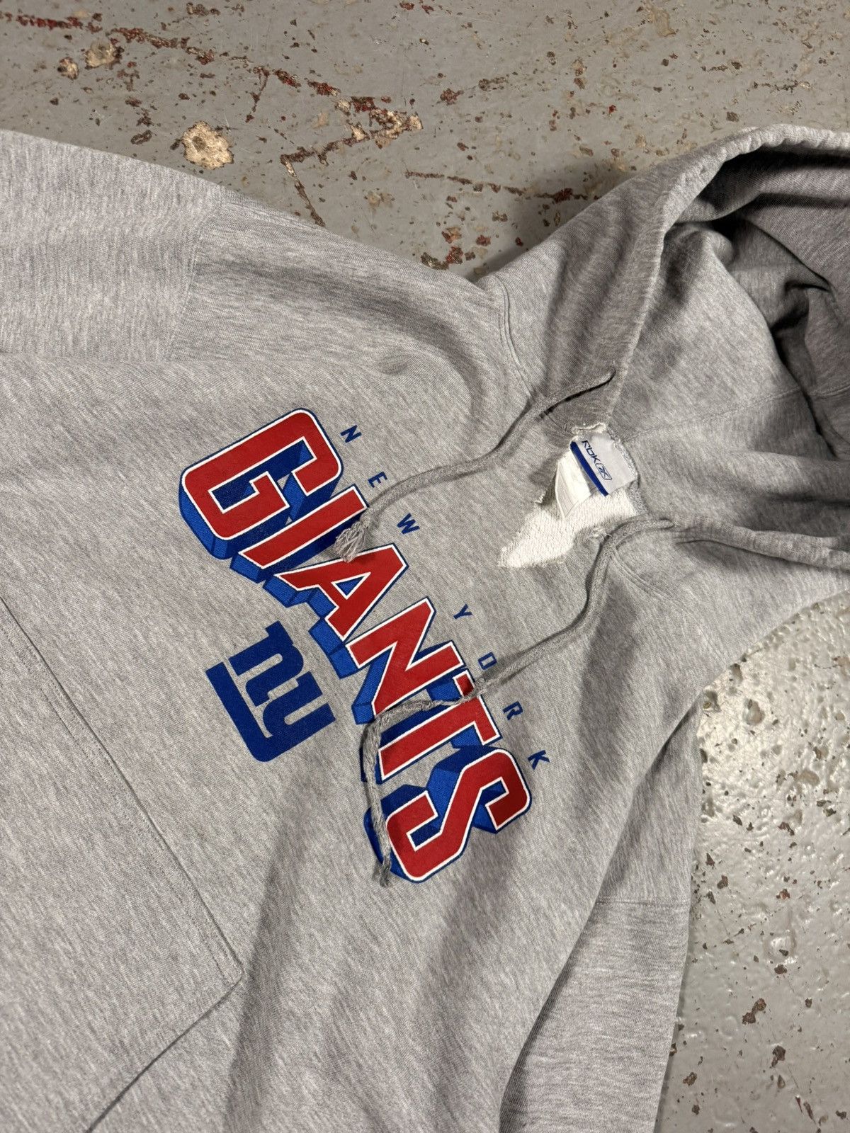 Reebok Vintage Reebok New York Giants Thrashed Hoodie Size US M / EU 48-50 / 2 - 2 Thumbnail