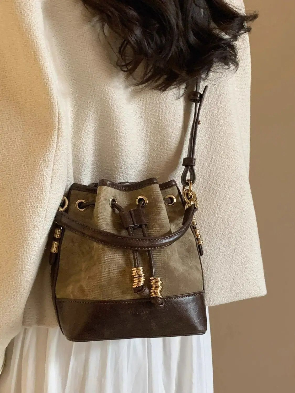 Vintage Retro Bucket Bag Size ONE SIZE - 5 Thumbnail