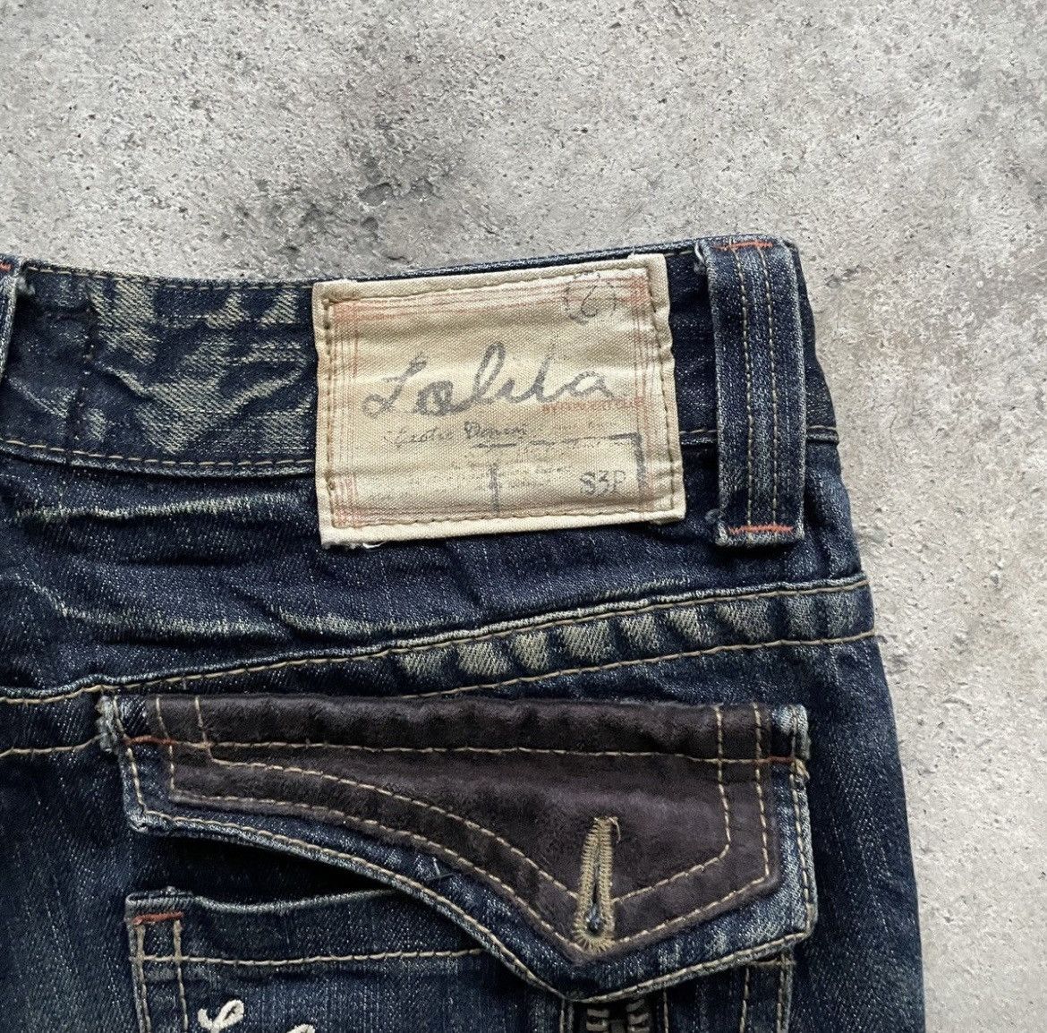 Japanese Brand ❗️NEED GONE❗️Vintage Lolita Flare Faded Denim Jeans Size US 30 / EU 46 - 7 Thumbnail