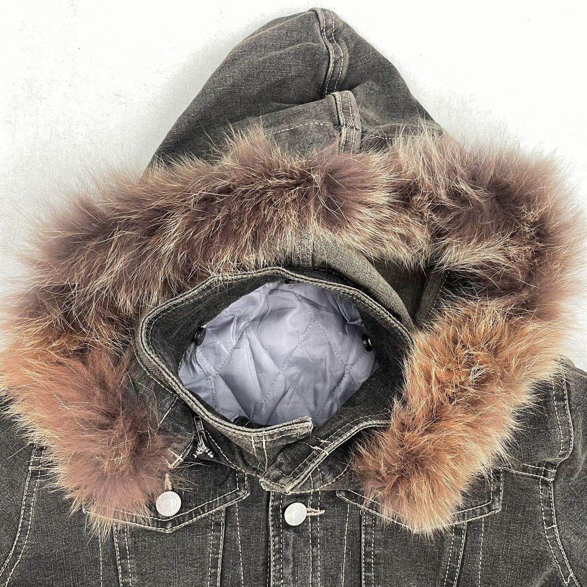 If Six Was Nine × Japanese Brand × Le Grande Bleu (L.G.B.) Fur Denim Jacket Nice Design Size US S / EU 44-46 / 1 - 5 Thumbnail