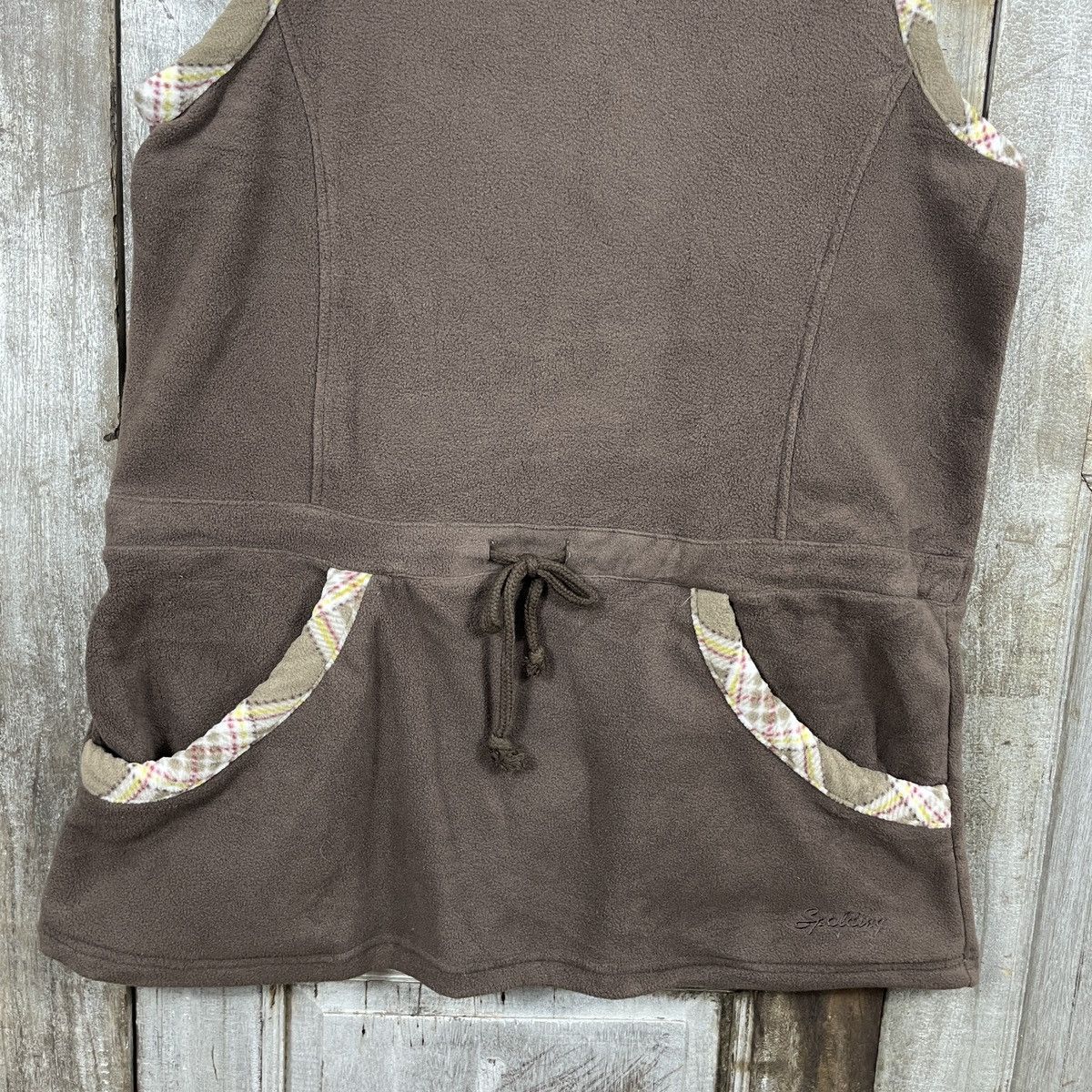 Japanese Brand × Spalding × Vintage Vintage Y2K Spalding Fleece Rope Tie Waist Vests Size US M / EU 48-50 / 2 - 3 Thumbnail