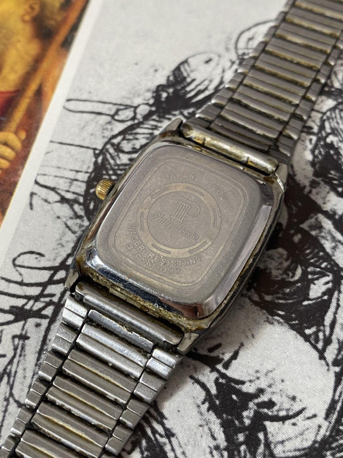 Japanese Brand Philip Persio Tank Watch Vintage Retro Rare Futuristic Size ONE SIZE - 4 Thumbnail
