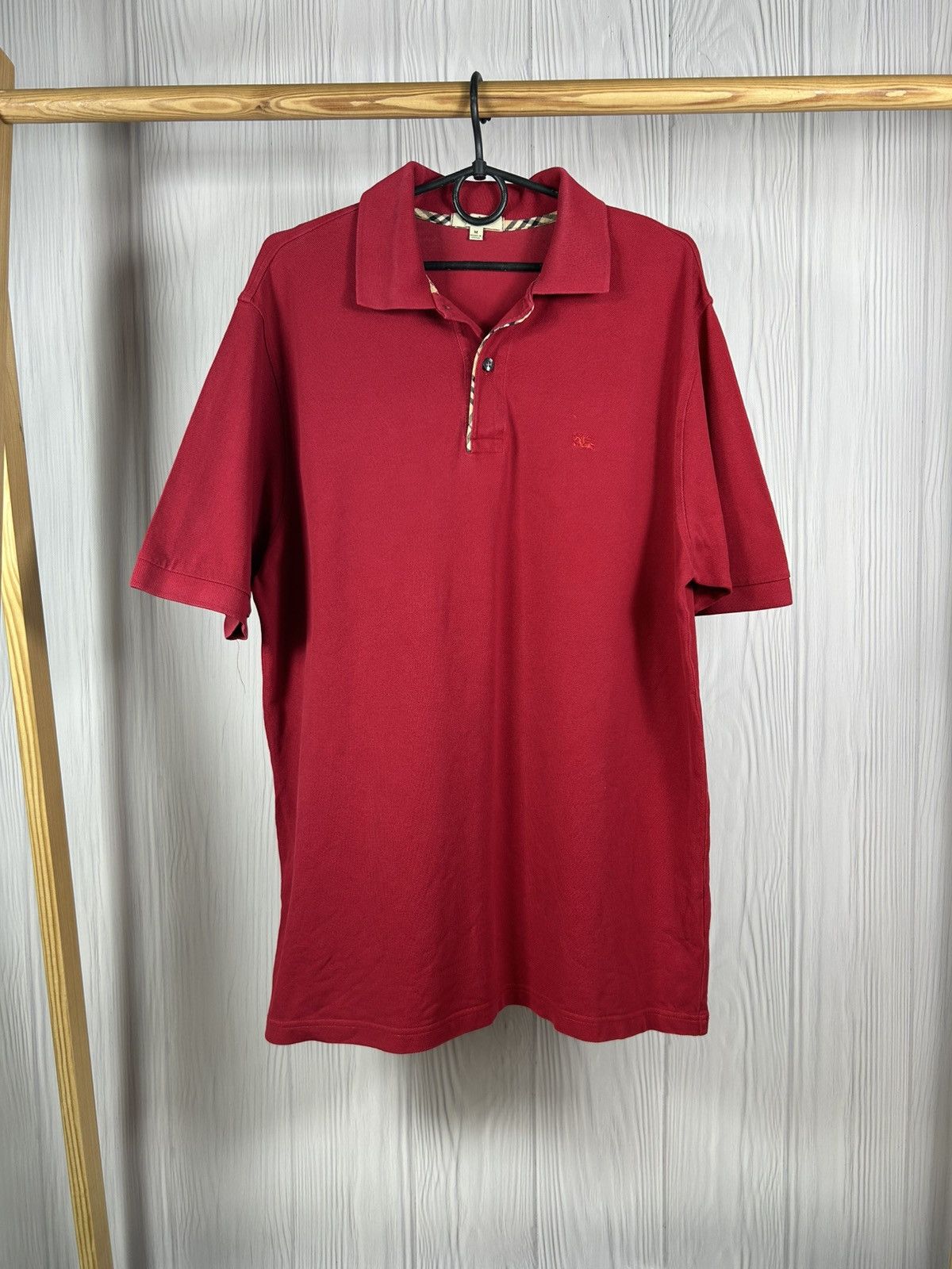 Burberry Burberry London Nova Check Red Polo Shirt Size M Size US M / EU 48-50 / 2 - 1 Thumbnail