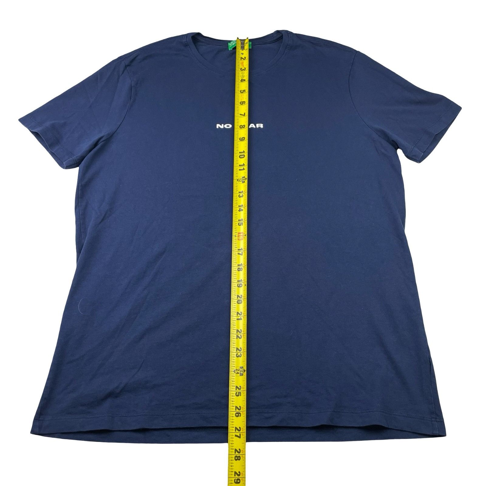 United Colors Of Benetton United Colors of Benetton Men’s "No Fear" S/S T-Shirt Navy B Size US M / EU 48-50 / 2 - 4 Thumbnail