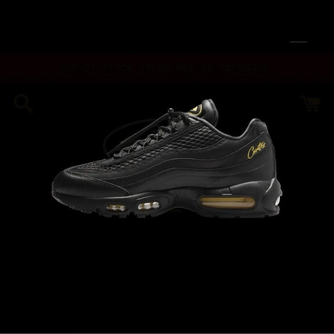Corteiz × Nike Corteiz airmax 95 Honey blacks US12/UK11 Size US 12 / EU 45 - 5 Thumbnail