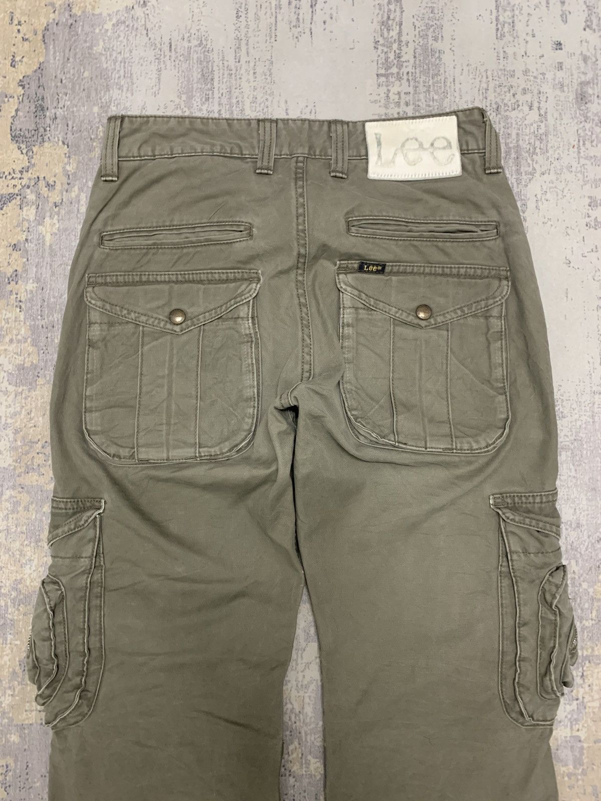 Lee VTG Lee 3D Zipper Pocket Cargo Pants Tactical Olive W29 Size US 29 - 11 Thumbnail
