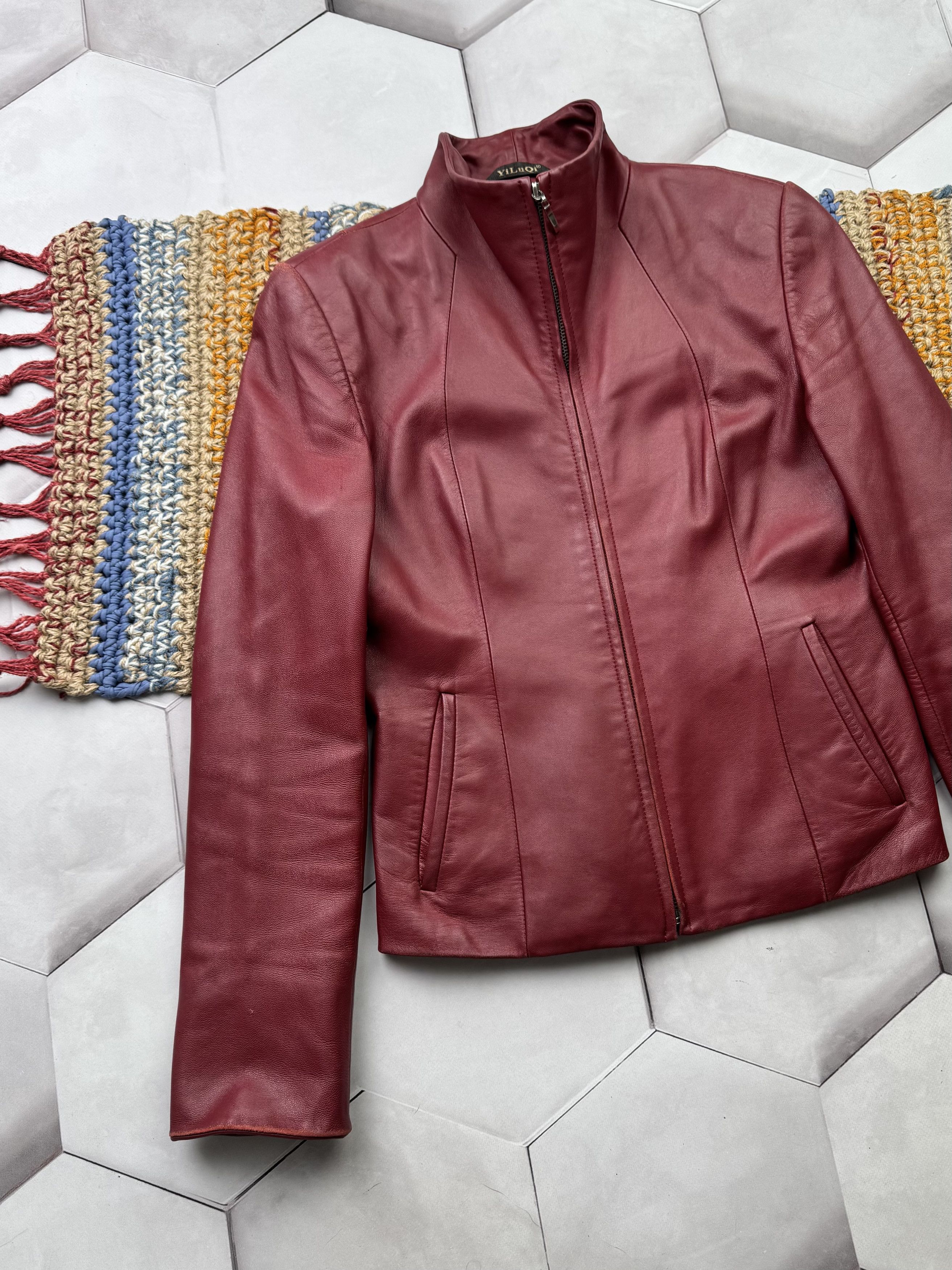 Vintage Vintage Cropped Leather Jacket Size S / US 4 / IT 40 - 2 Thumbnail