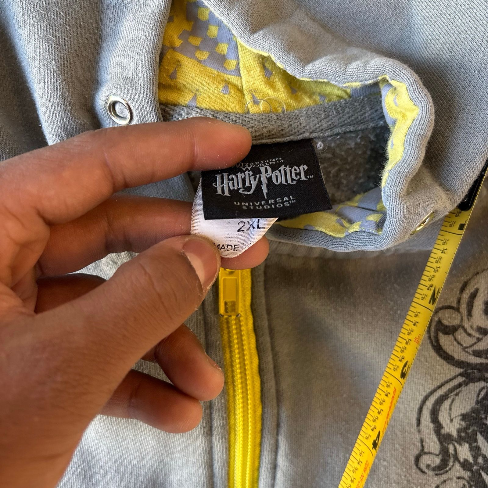 Vintage y2k harry potter hufflepuff grunge zip up jacket Size US XXL / EU 58 / 5 - 6 Thumbnail
