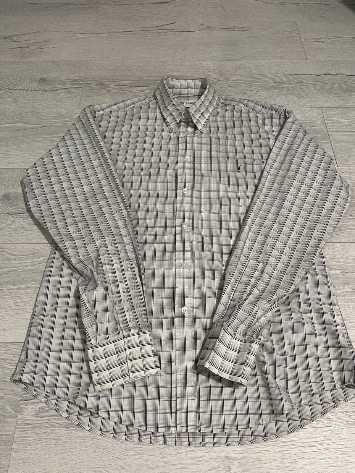 Yves Saint Laurent Yves Saint Laurent Shirt with logo Size US L / EU 52-54 / 3 - 3 Thumbnail
