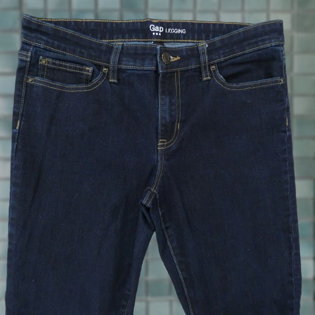 Gap Gap Jeans Womens Jeans Mid Rise 29 Dark Blue Stretch Jegging Legging Size 29" - 1 Thumbnail