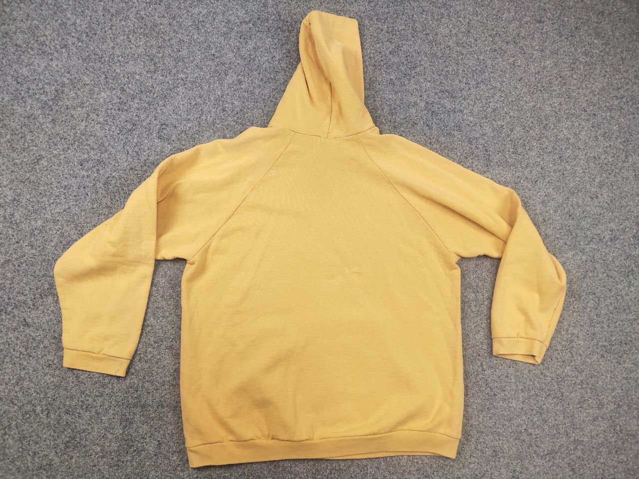 Fruit Of The Loom Vintage 90's fruit of the loom USA Logo Yellow Blank Hoodie Size US L / EU 52-54 / 3 - 9 Thumbnail
