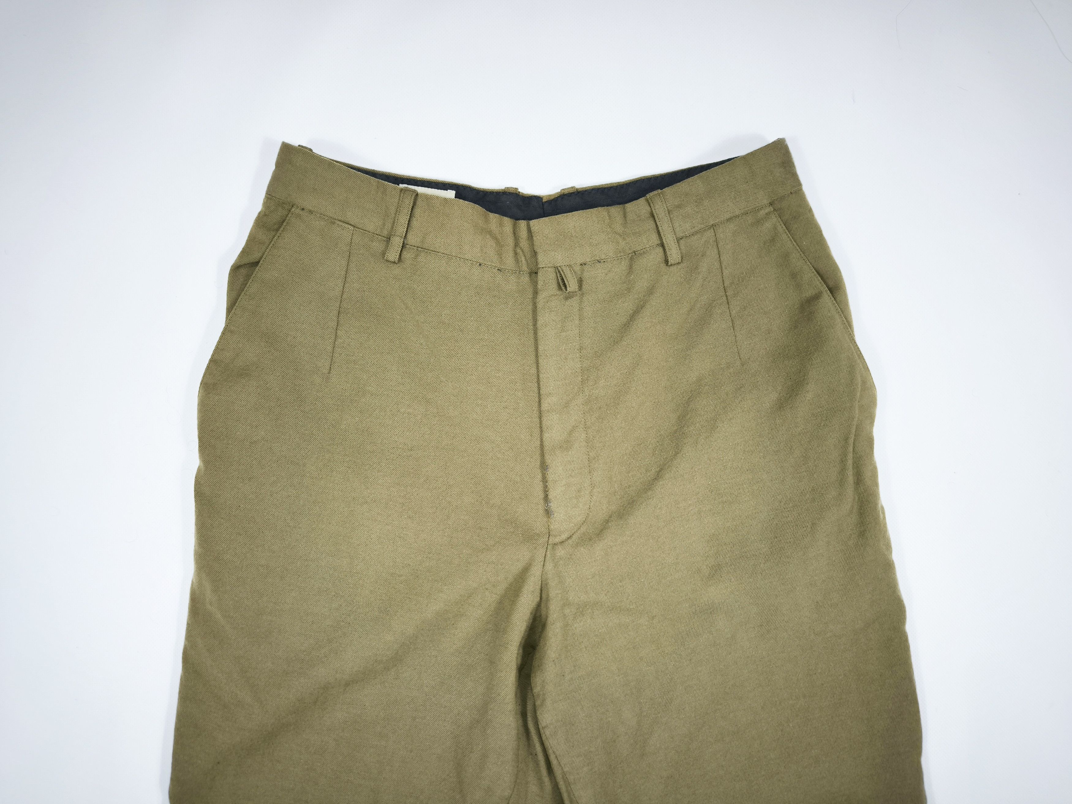 Dries Van Noten Vintage Dries Van Noten Wool Brown Pants Size W32 L30 Size US 32 / EU 48 - 2 Thumbnail