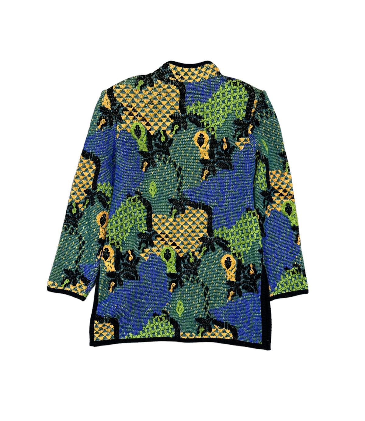 Vintage × Yves Saint Laurent Vtg🔥YvesSaintLaurent Sweater Patterned All Over Print Knit Size US M / EU 48-50 / 2 - 2 Thumbnail