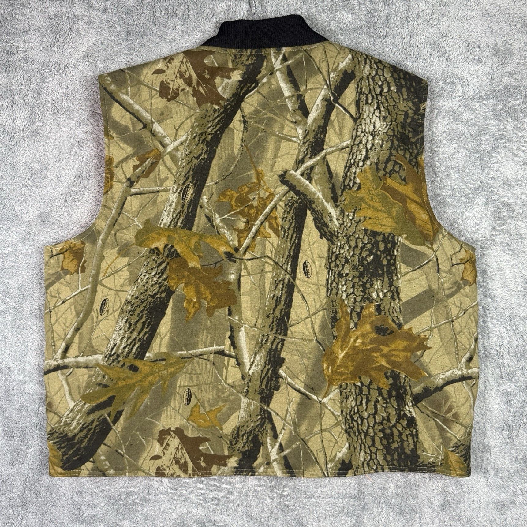 Vintage Bob Allen Vest Mens XL Hunting Club Real Tree Hardwoods Reversible Camo 3D Size US XL / EU 56 / 4 - 7 Thumbnail