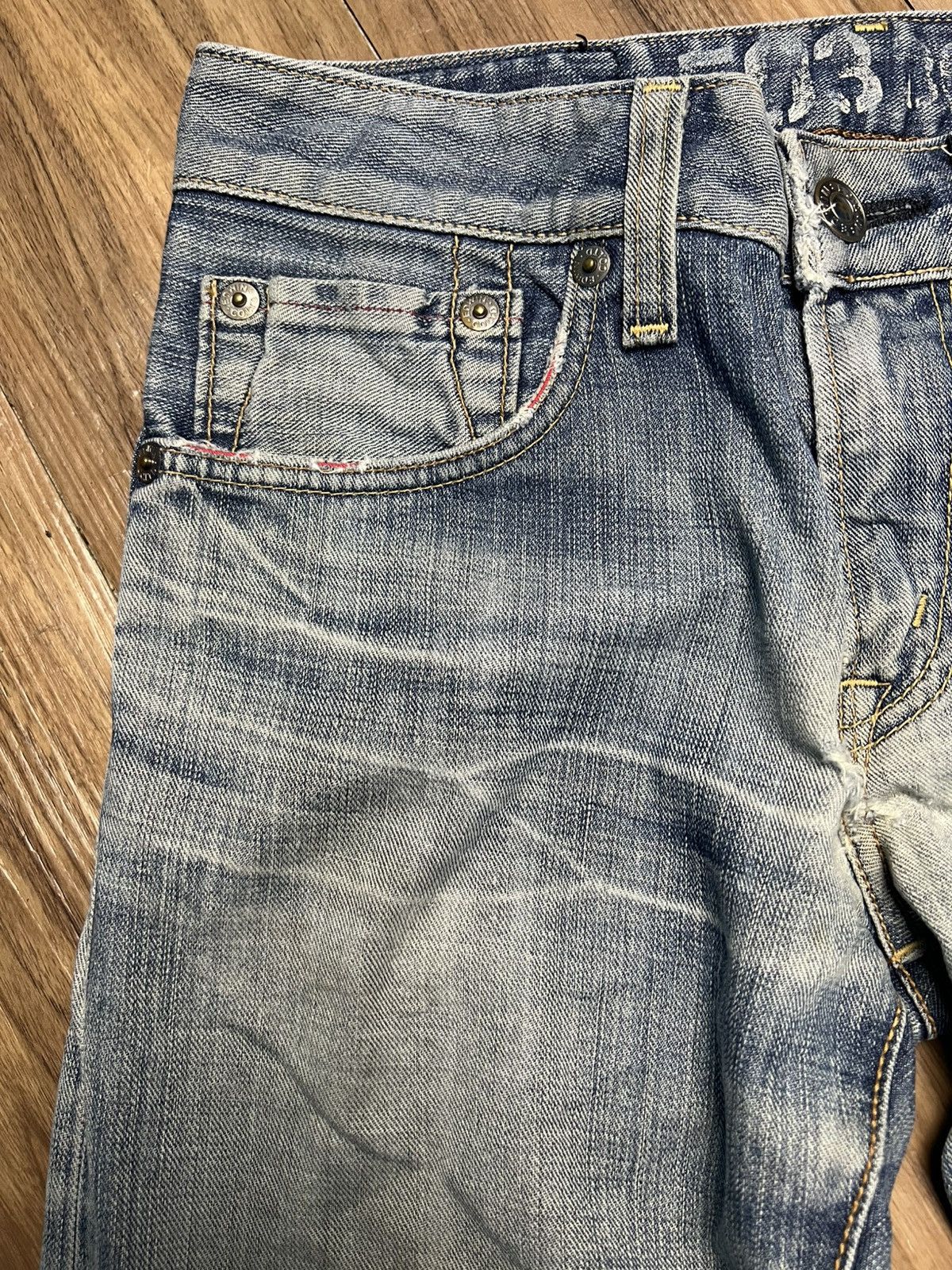 Edwin VINTAGE Edwin BLUE TRIP 503 Bootcut Red Zipper Jeans (43) Size US 28 / EU 44 - 6 Thumbnail