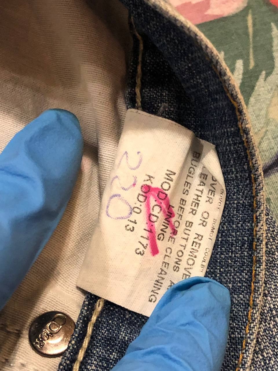 Dior blue jeans Christian Dior crazy Y2K luxury vintage size 30 Size 30" / US 8 / IT 44 - 5 Thumbnail