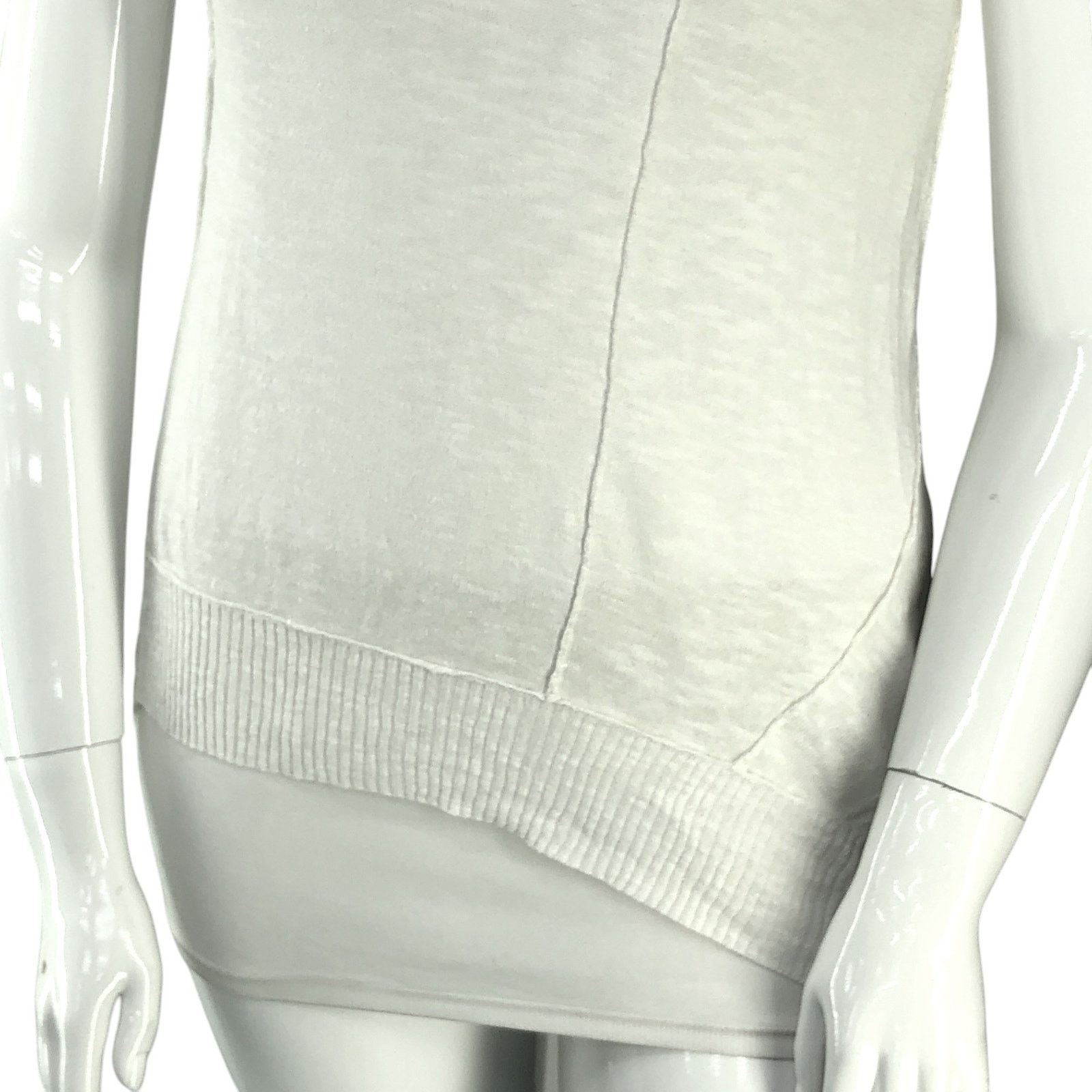 Eileen Fisher Eileen Fisher Sz PM Top Organic Linen Cotton Slub Asymmetric Size M / US 6-8 / IT 42-44 - 3 Thumbnail