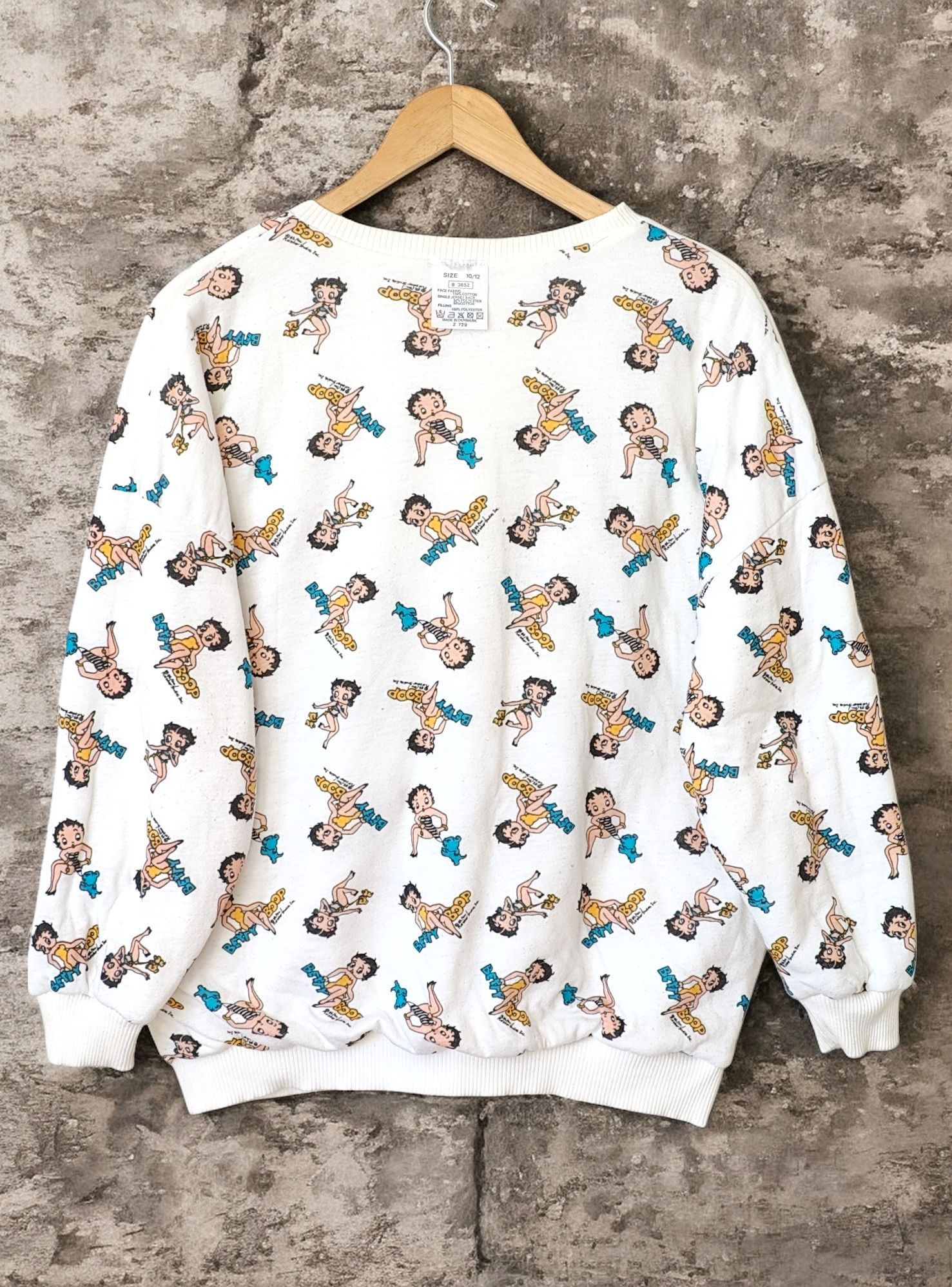 Vintage RARE Betty Boop 1985 Reversible AOP Vintage Sweatshirt Size US M / EU 48-50 / 2 - 11 Thumbnail