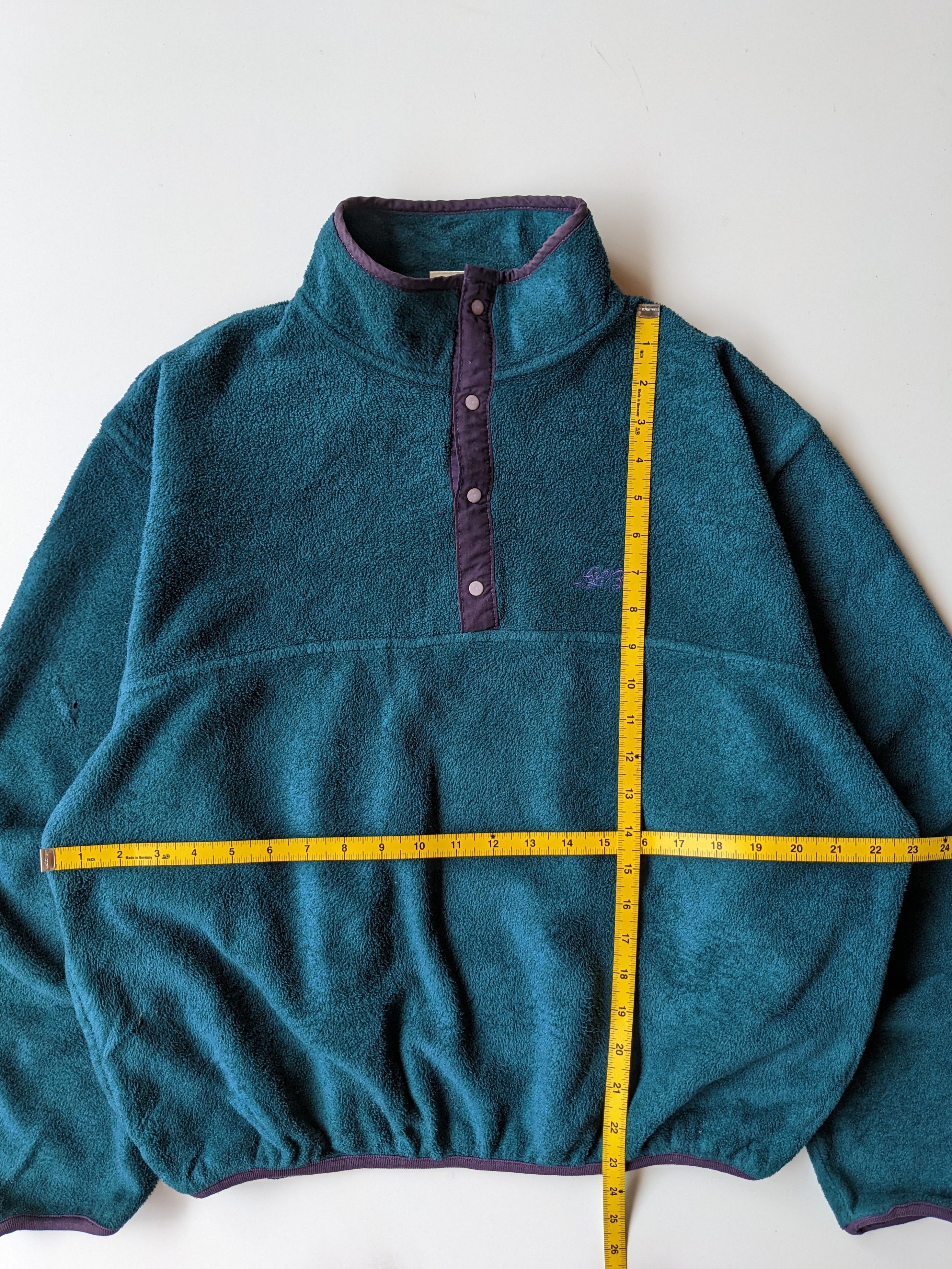 L.L. Bean Vintage 90s LL Bean fleece snap button jacket Size US L / EU 52-54 / 3 - 7 Thumbnail