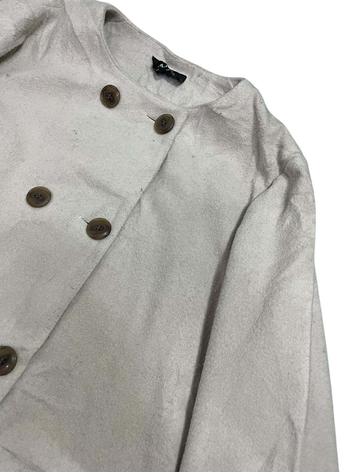 A.P.C. A.P.C. Paris Double Breasted Pea Coat Wool Jacket Size S / US 4 / IT 40 - 4 Thumbnail