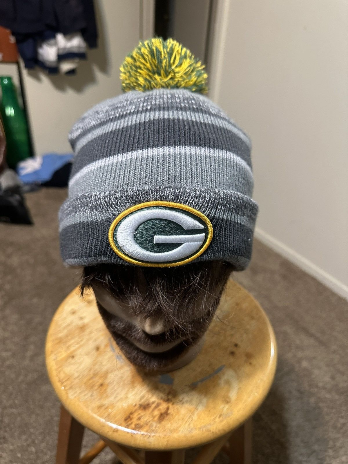 NFL Vintage NFL New Era Green Bay Packers “thick” beanie 00s Size ONE SIZE - 2 Thumbnail