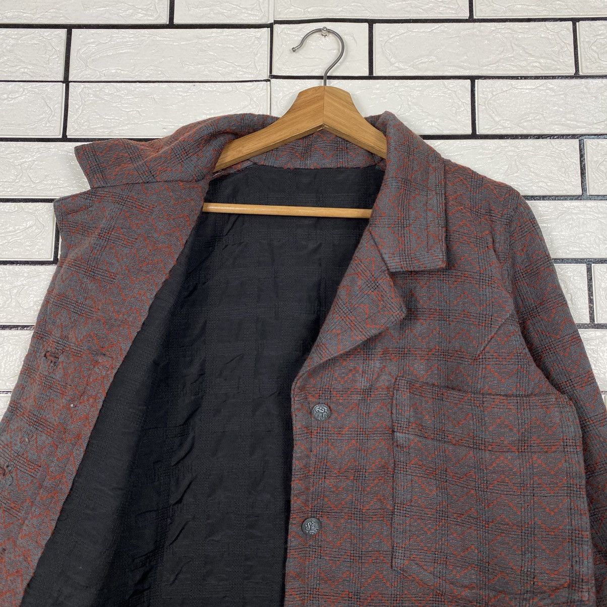 Japanese Brand Vintage Wool Jacket Herringbone Unbranded Issey Miyake Size US M / EU 48-50 / 2 - 13 Thumbnail