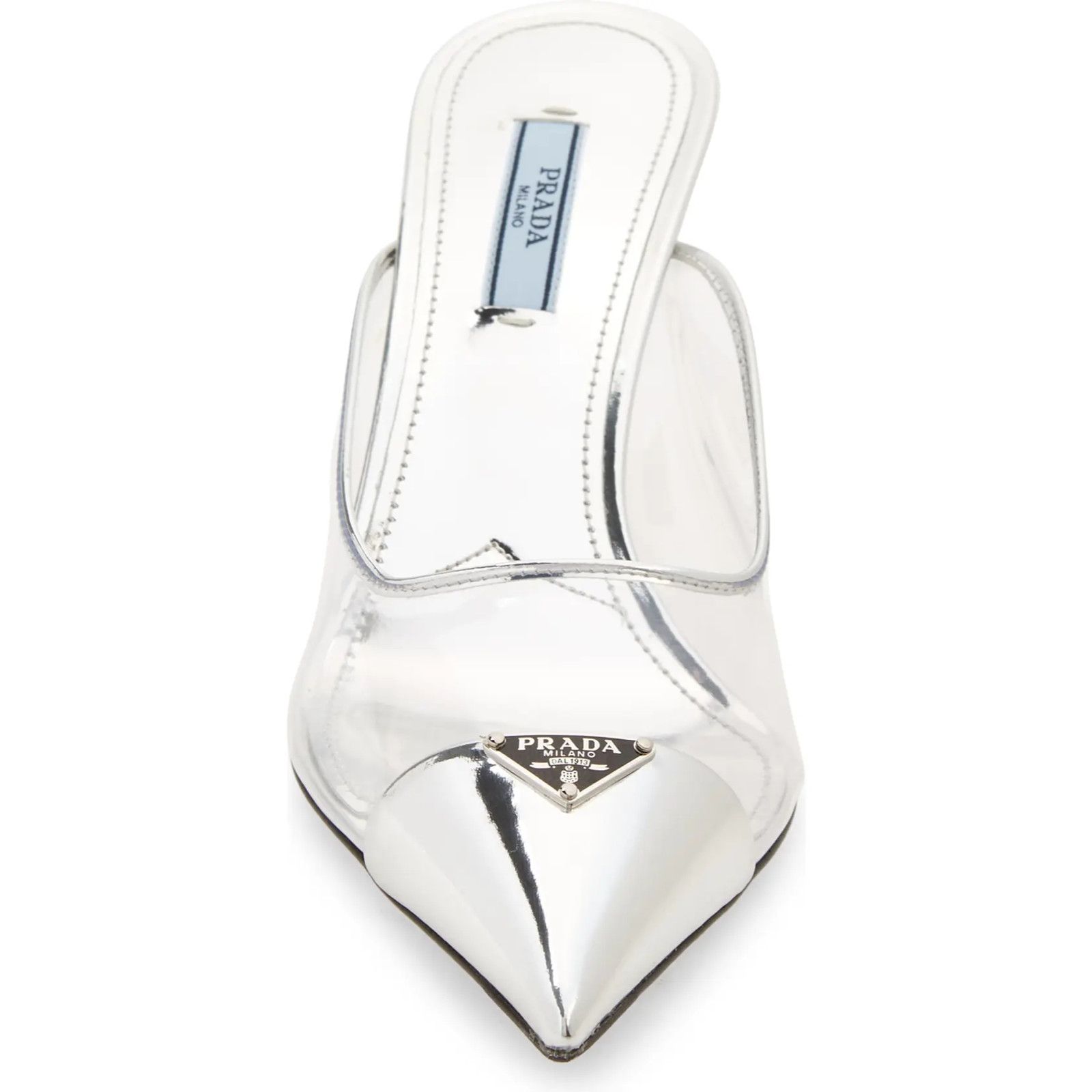 Prada Modellerie PVC Backless Pointed Sandal Mule Heel Pump 38 Size US 8 / IT 38 - 6 Thumbnail