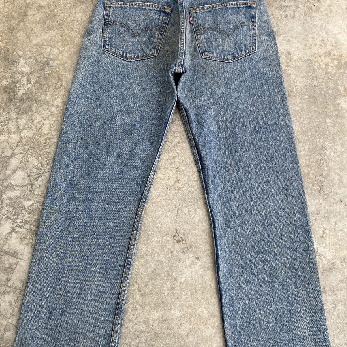 Levi's Vintage Levis 501 Faded Stonewashed Blue Distressed Jeans Size US 30 / EU 46 - 11 Thumbnail