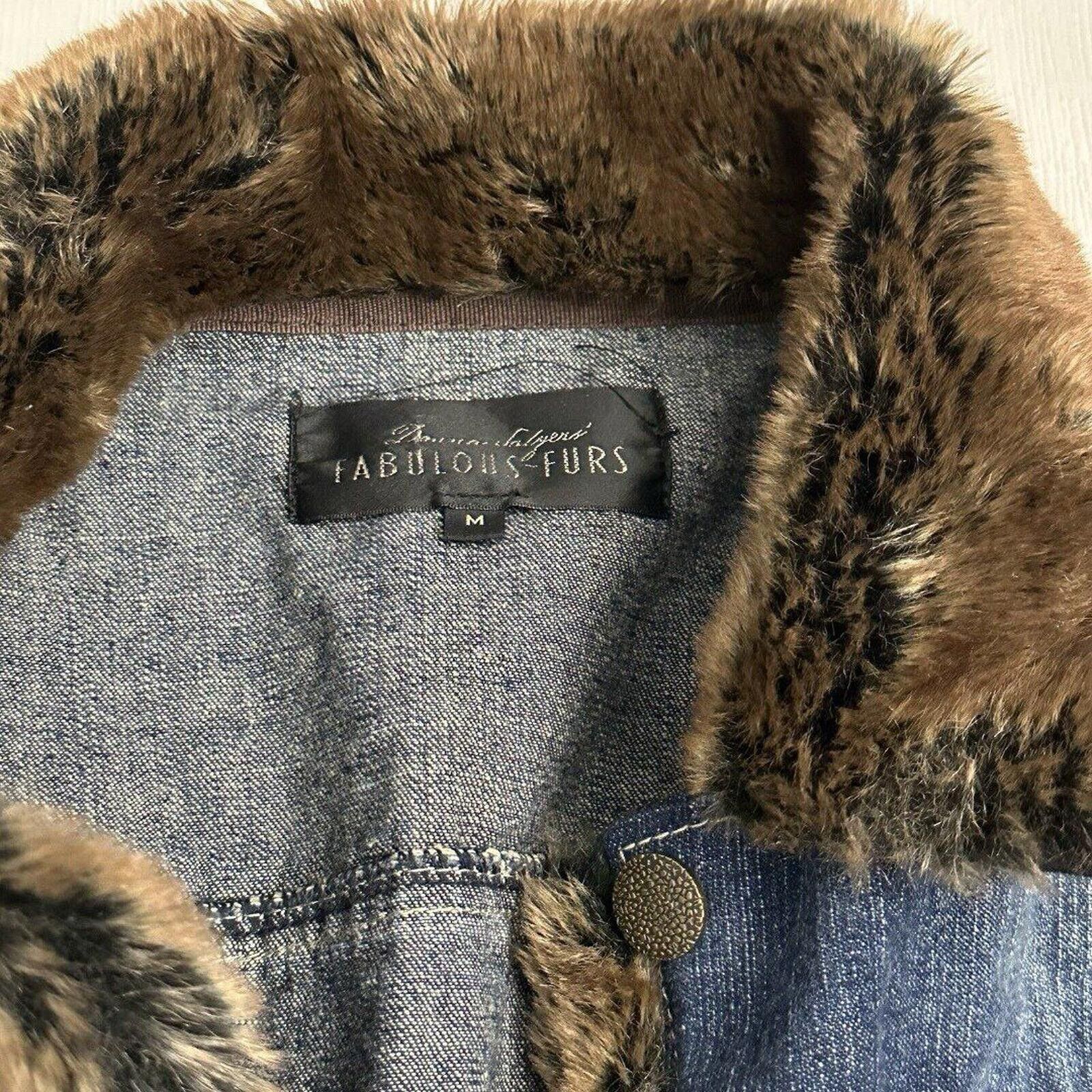 Young Fabulous & Broke Fabulous Furs Denim Blue Jean Jacket Medium Button Coat Size M / US 6-8 / IT 42-44 - 2 Thumbnail