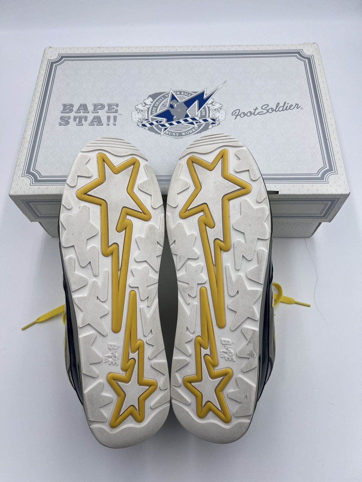 Bape × Vintage Vintage A Bathing Ape Bape Patent Leather Roadsta Sneakers Size US 10 / EU 43 - 7 Thumbnail