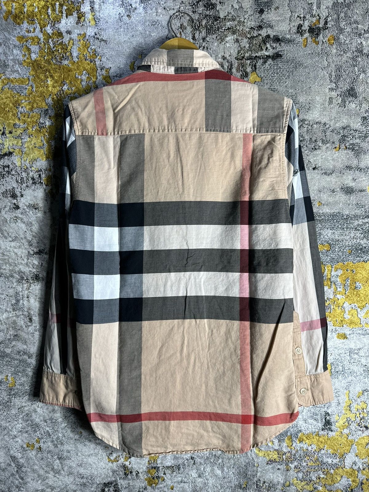 Burberry × Vintage Distressed Burberrys Plaid Novacheck Long Sleeve Shirt Size US M / EU 48-50 / 2 - 2 Thumbnail