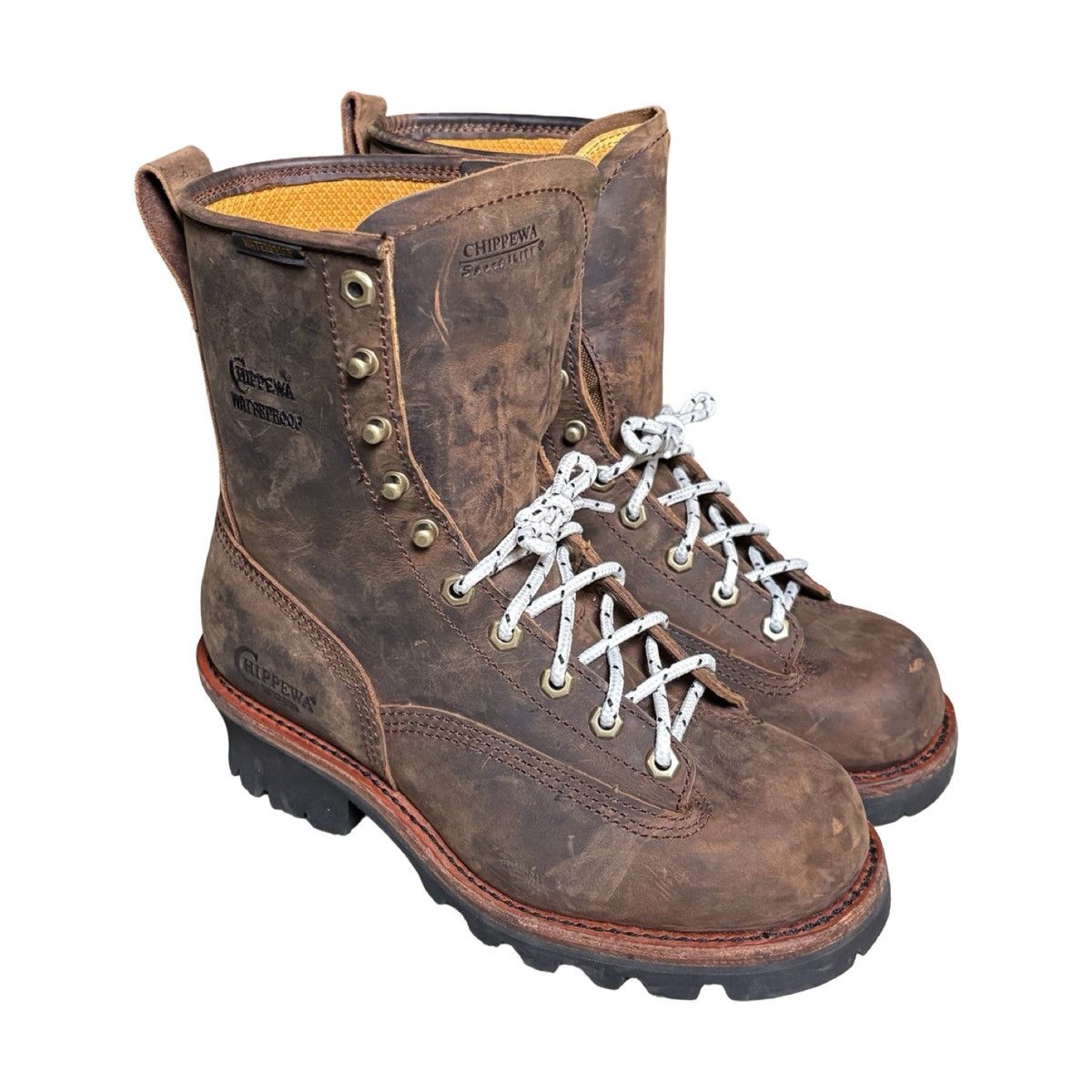 Chippewa Mens Chippawa Boots Size 7 M Lace Up Insulated Steel Toe Size US 7 / EU 40 - 1 Thumbnail