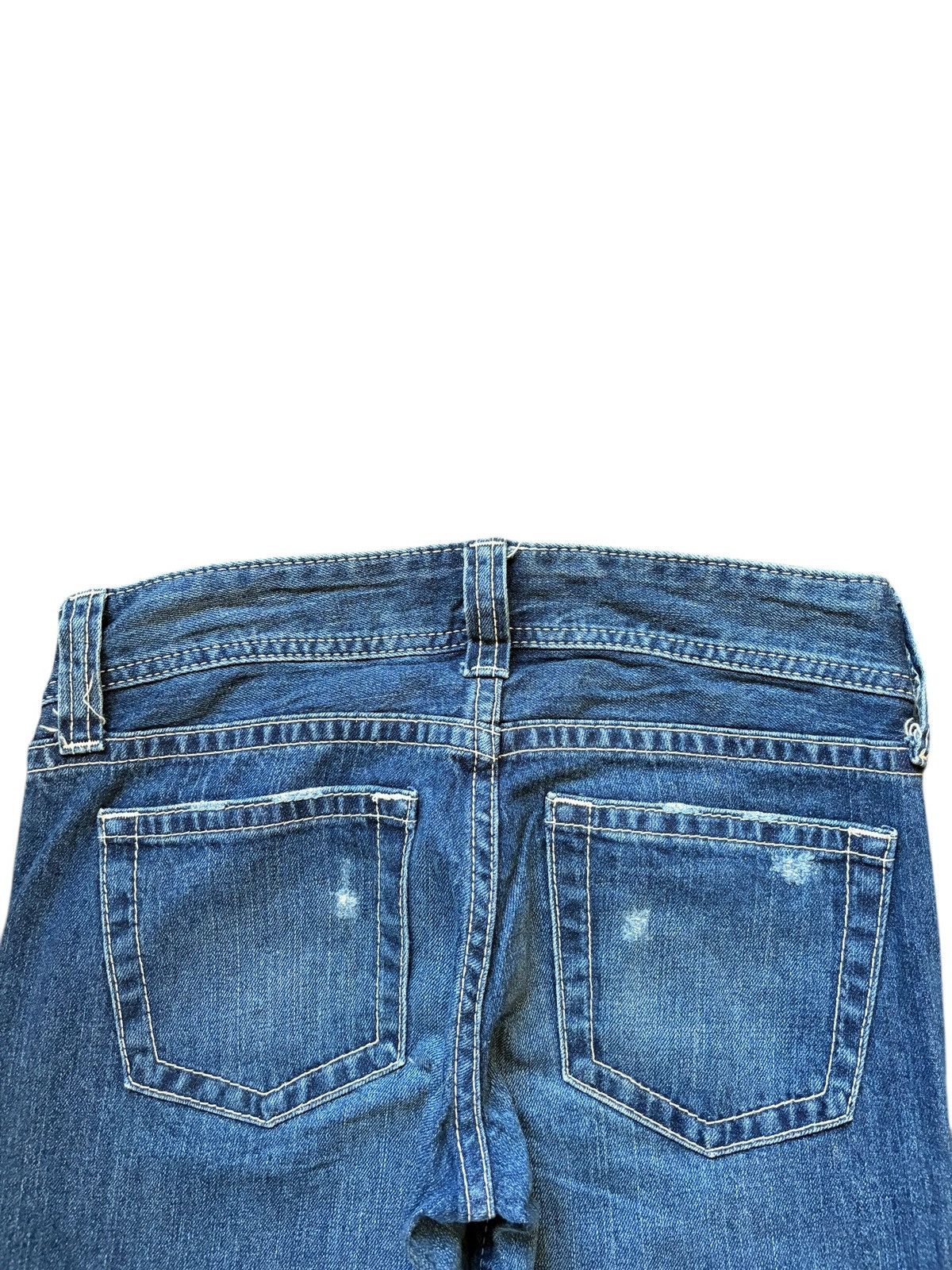 Uniqlo Vintage Japanese Uniqlo Distress Low Rise Flare Jeans Size 28" / US 6 / IT 42 - 4 Thumbnail