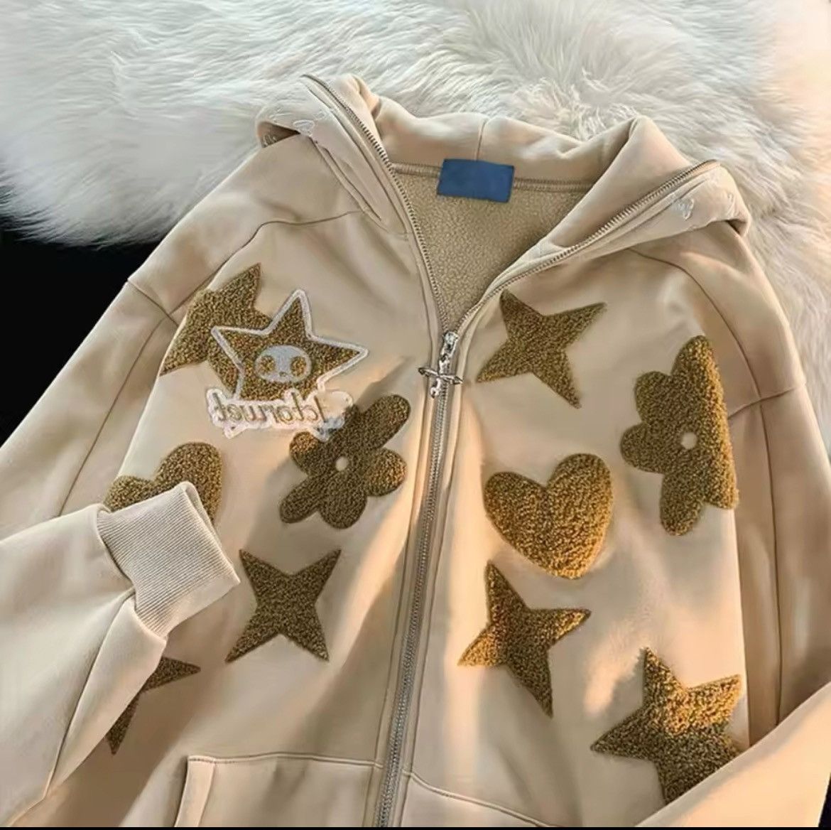 Other Multi-colored embroidered Zip Up hoodie Japanese style Size US L / EU 52-54 / 3 - 2 Thumbnail