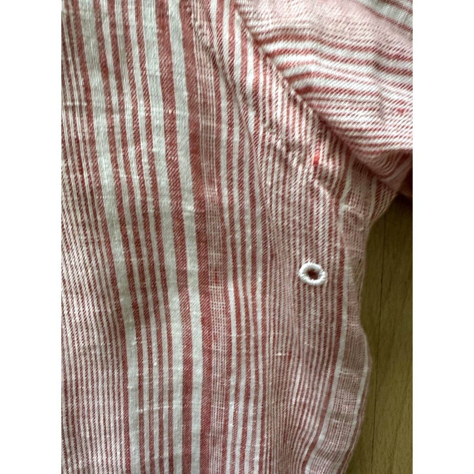 Orlebar Brown Orlebar Brown Polo Shirt Mens XL Short Sleeve Made Portugal 100% Linen Striped Button Collared Casual Beach Golf Tennis Walking Multicolor Size US XL / EU 56 / 4 - 3 Thumbnail