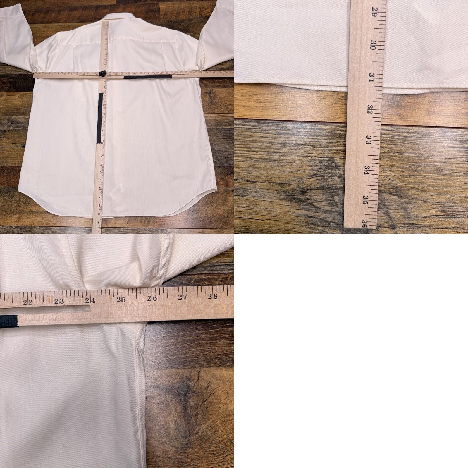 Perry Ellis Perry Ellis Easy Care Shirt Mens XL Button-Up Long Sleeve Collared Beige Twill Cotton Blend Regular - White tag? Size US XL / EU 56 / 4 - 9 Thumbnail