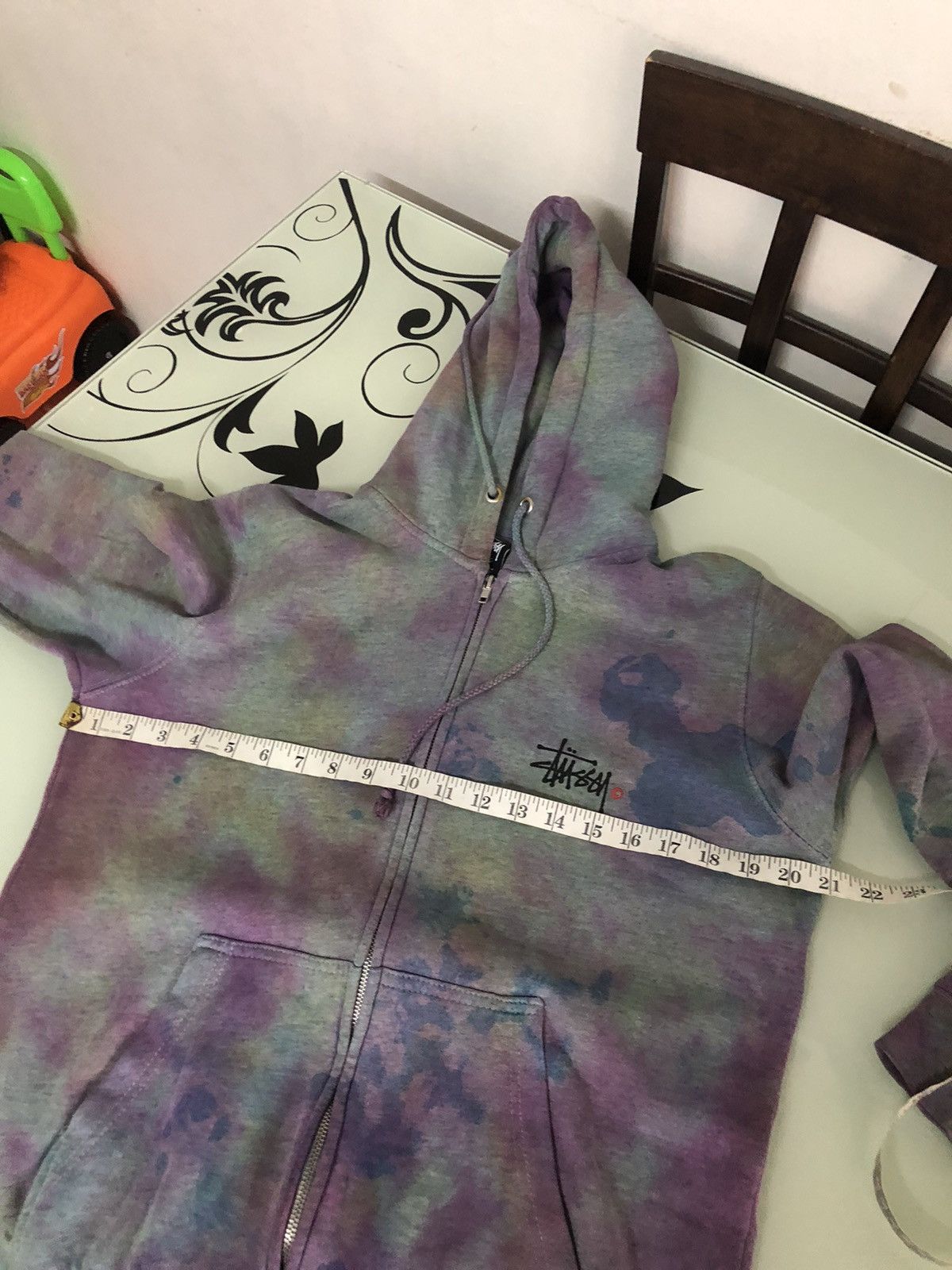 Stussy Rare❗️Stussy Tie Dye Big Logo Sweater Hoodie y2k Size US S / EU 44-46 / 1 - 19 Thumbnail