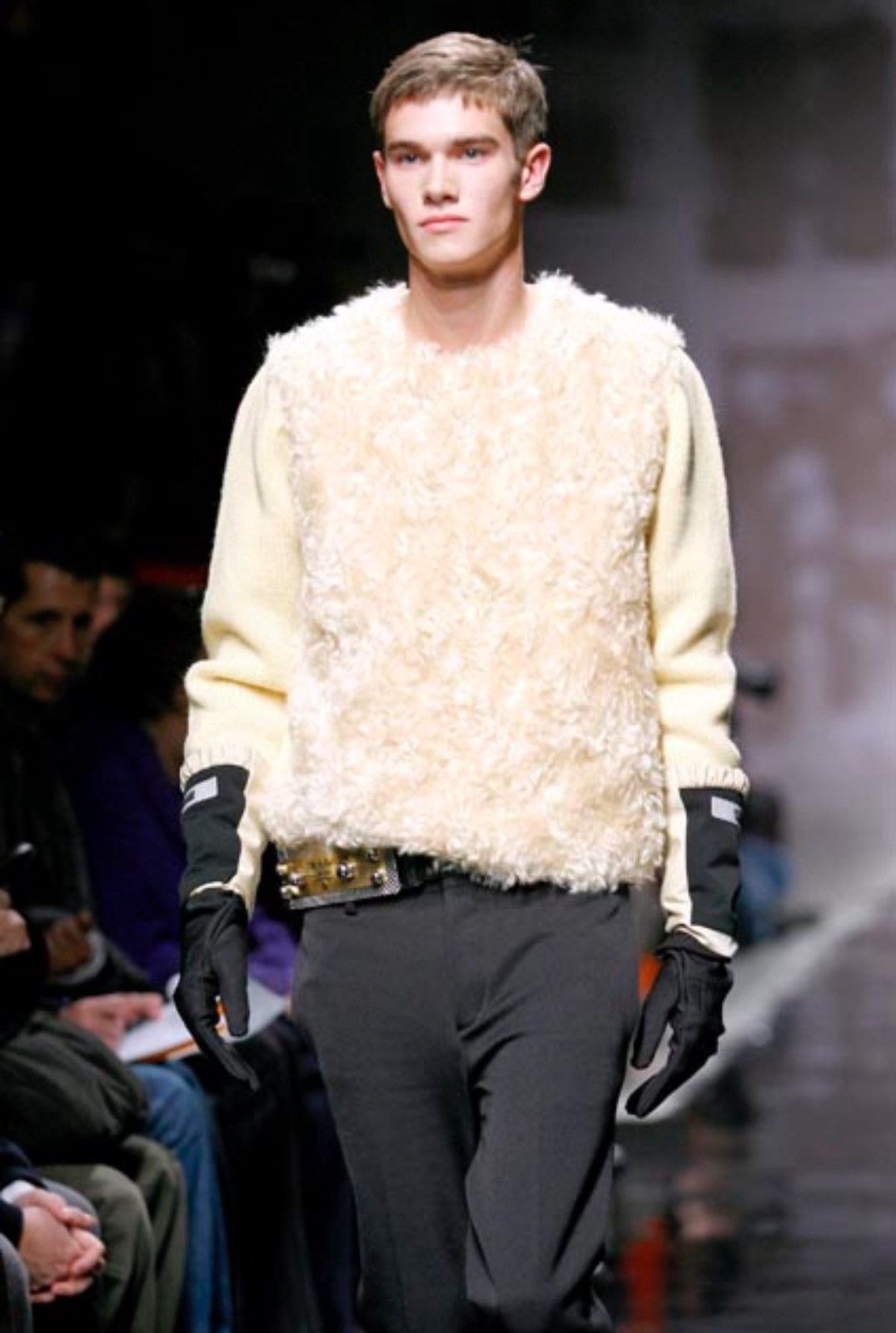 Prada PRADA FW 2007 Massive Studded Screws Logo Metal Belt runway Size ONE SIZE - 4 Thumbnail