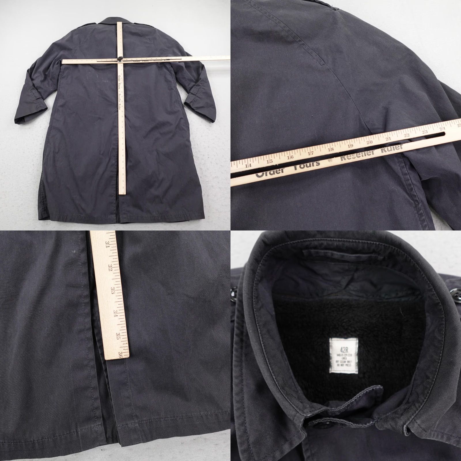 Vintage VINTAGE US Army Jacket 42R Blue 3346 All Weather Trench Coat Removable Liner 80s Men Coat Size US XS / EU 42 / 0 - 9 Thumbnail