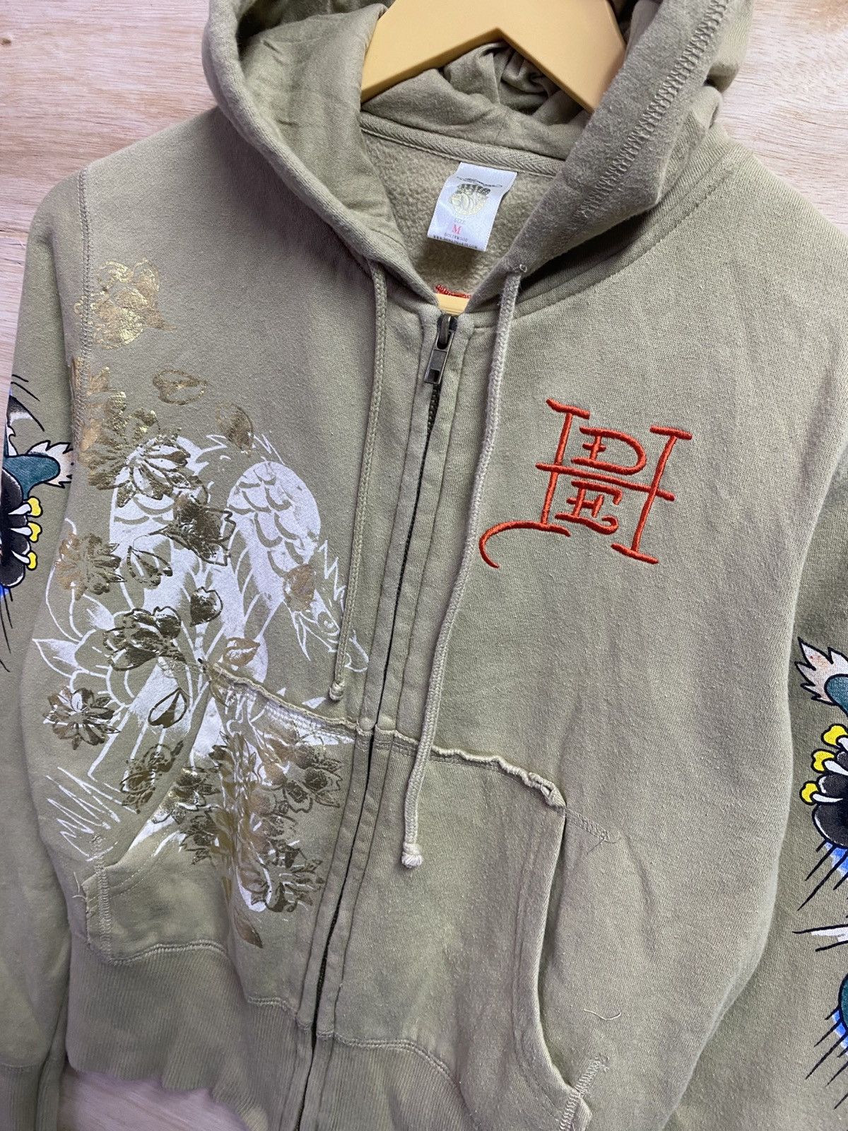 Ed Hardy vintage Ed Hardy by Christian Audigier Eagle zip-up hoodie Size S / US 4 / IT 40 - 2 Thumbnail